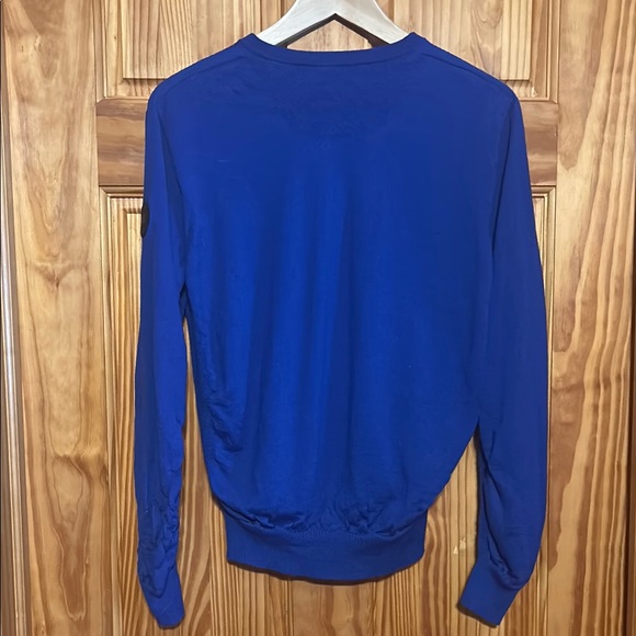 Canada Goose V-Neck Sweater in Vibrant Blue - Picture 8 of 10